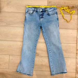Free People cropped flare jeans size 28R